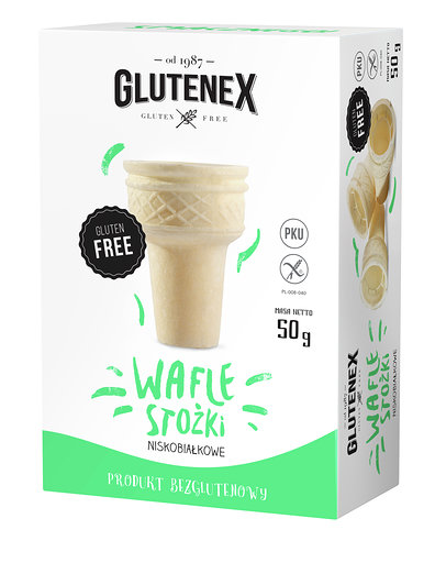 Nowe wafle do lodów od firmy Glutenex