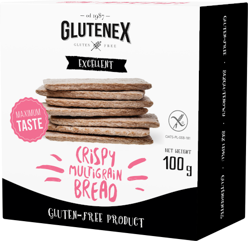 Chlebek chrupki wielozbożowy – nowość firmy Glutenex